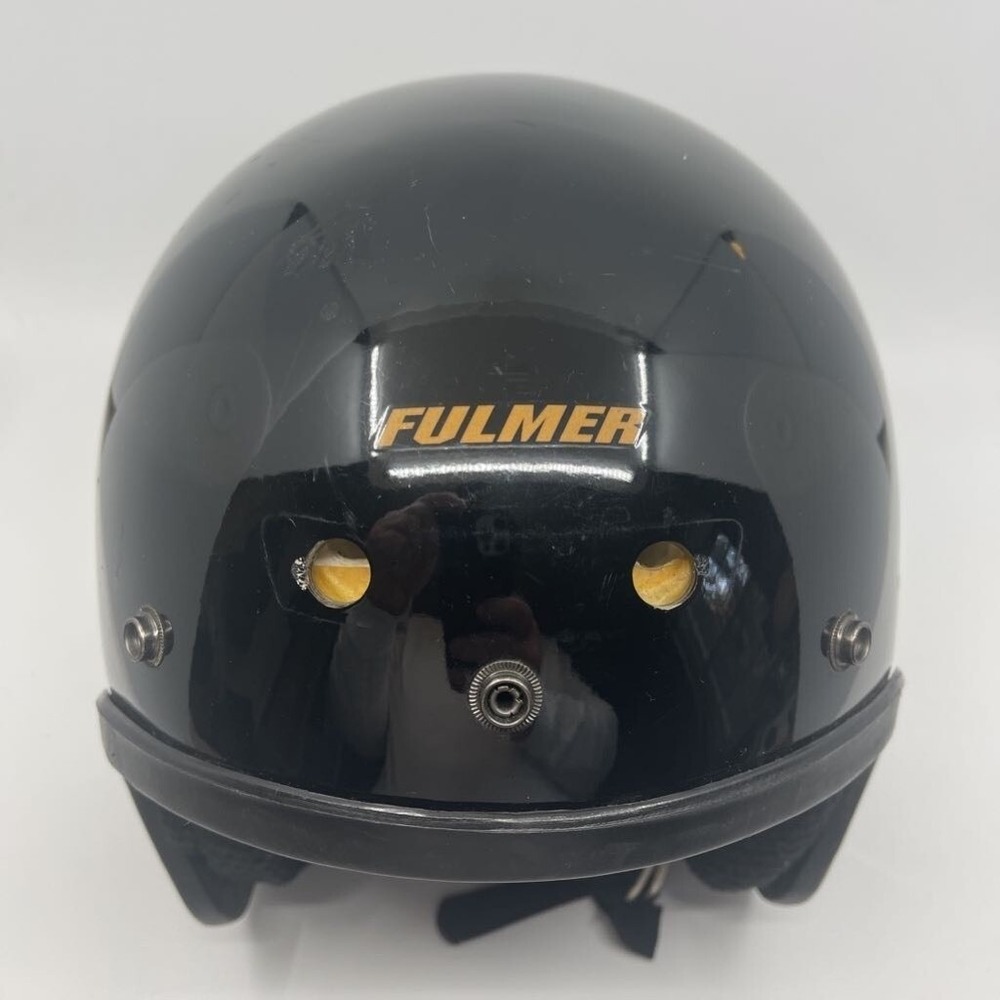 Fulmer AF-20 Motorcycle Helmet‎ Adult Large Black Good Open Face DOT Approved - Picture 6 of 10